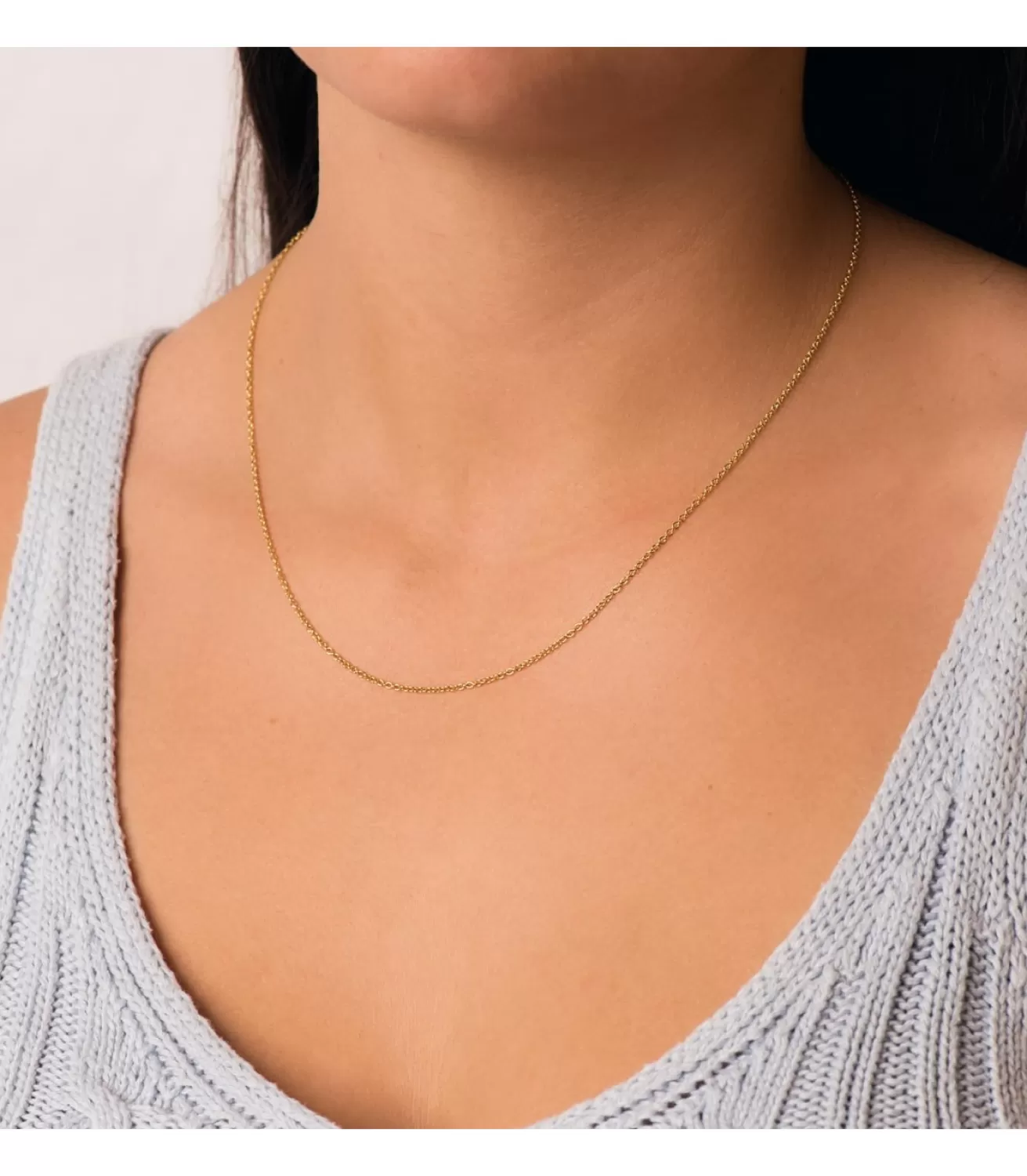 Cadena Forzada 1.2 Mm Oro 18K 45 Cm<Alda Joyeros Sale