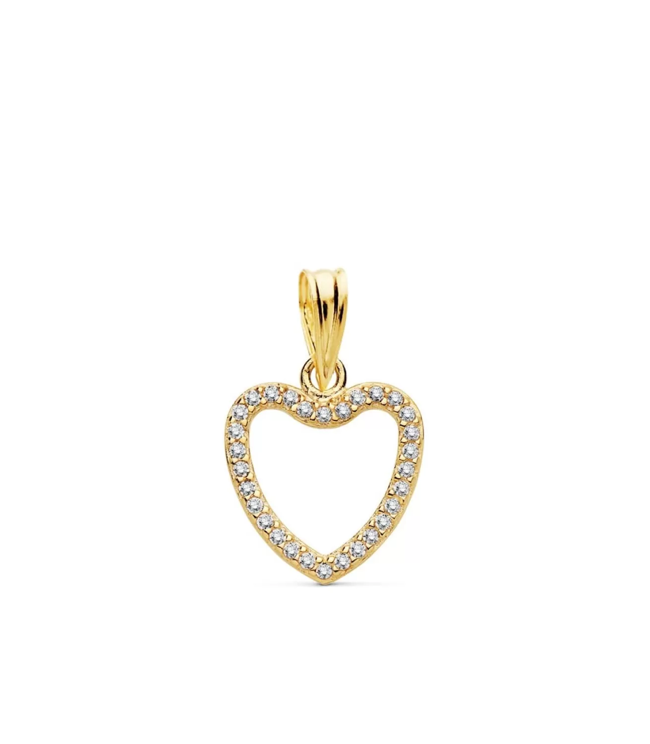 Colgante Corazon Slim Oro Amarillo 18K 13 Mm<Alda Joyeros New