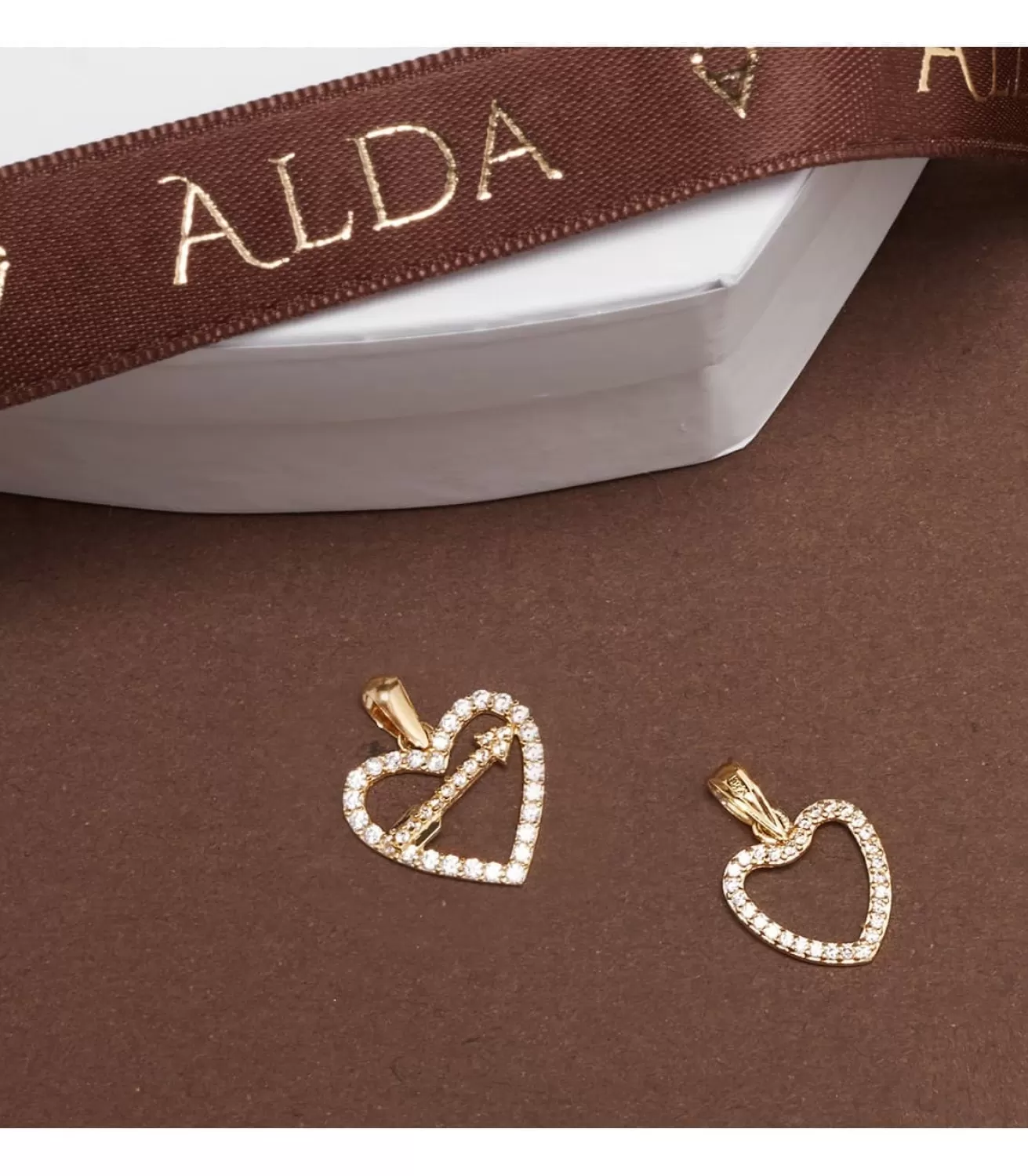 Colgante Corazon Slim Oro Amarillo 18K 13 Mm<Alda Joyeros New