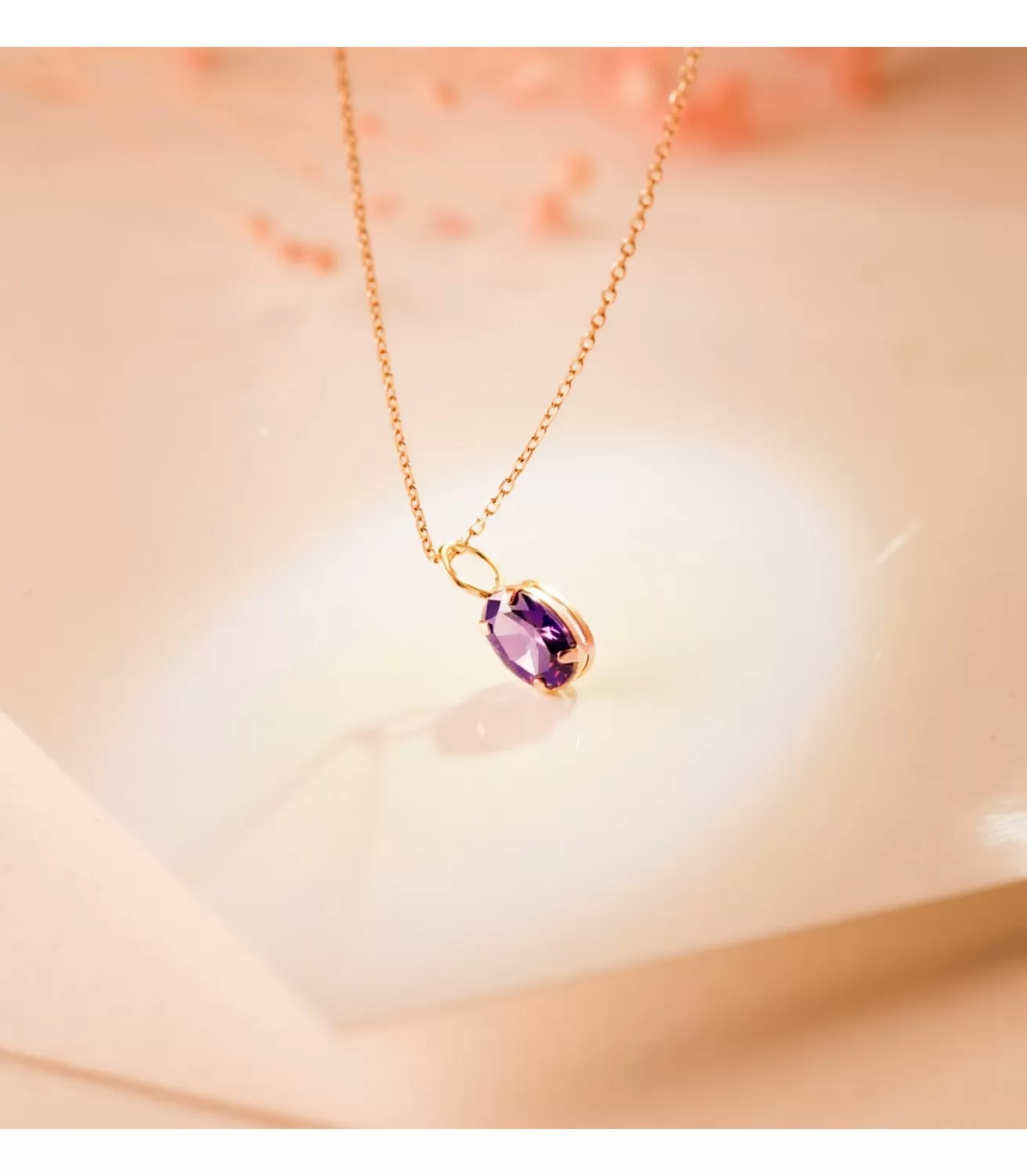 Colgante Selene Oro 18K Amatista<Alda Joyeros Sale