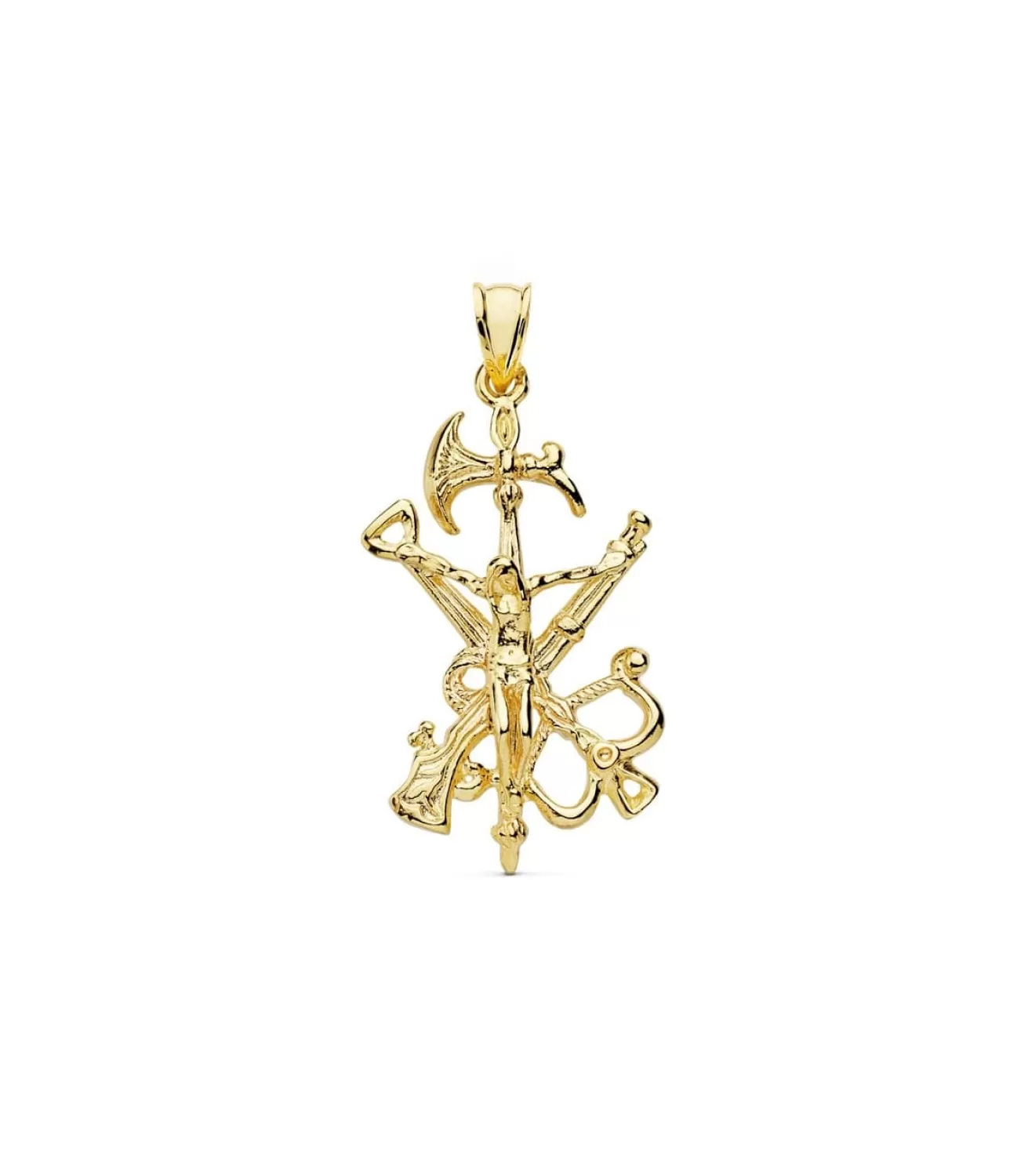 Cristo Legion Mediano Oro Amarillo 18 K 37 Mm<Alda Joyeros Clearance