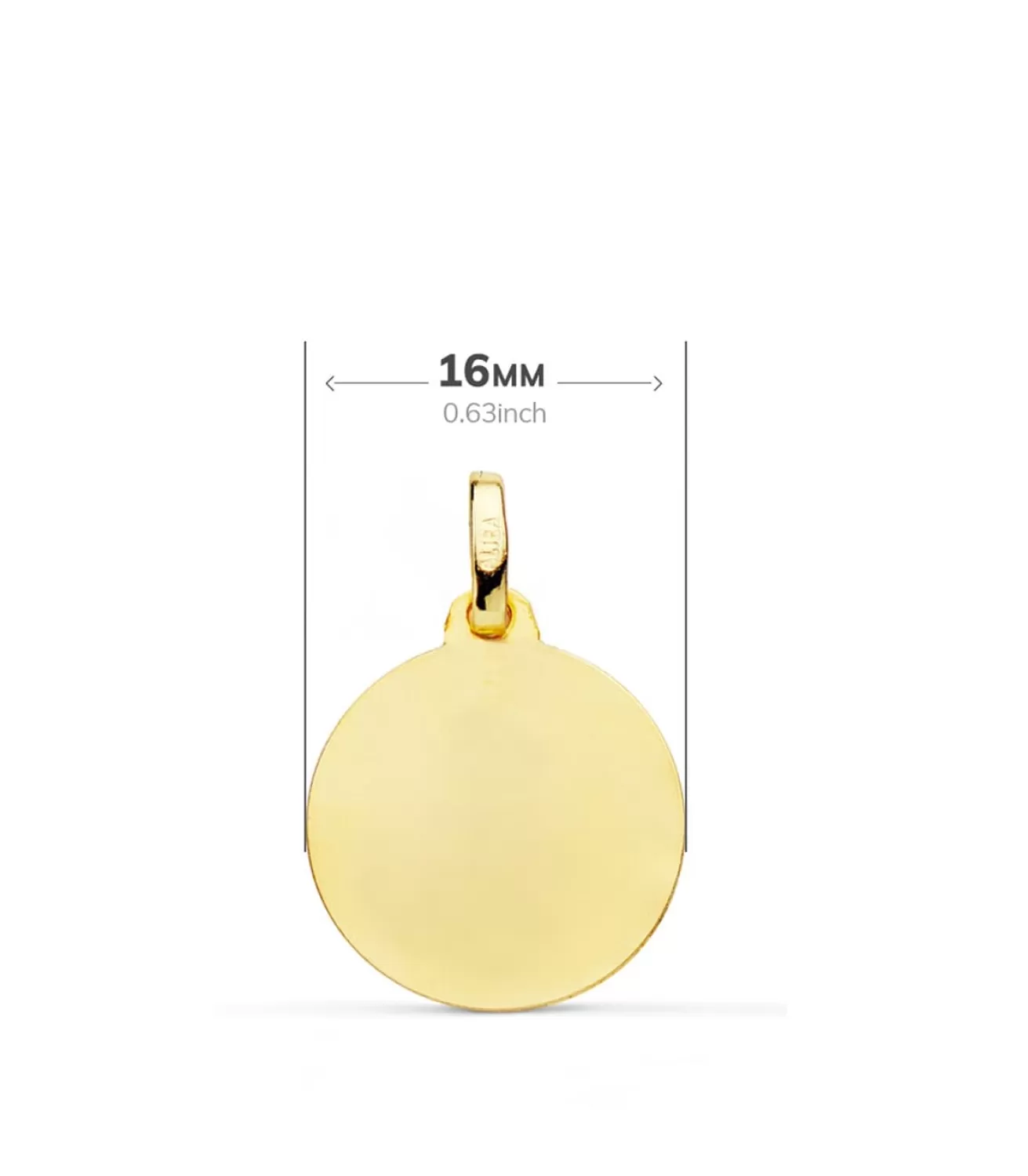 Medalla Virgen De La Merced Oro 18K 16Mm Bisel<Alda Joyeros Shop