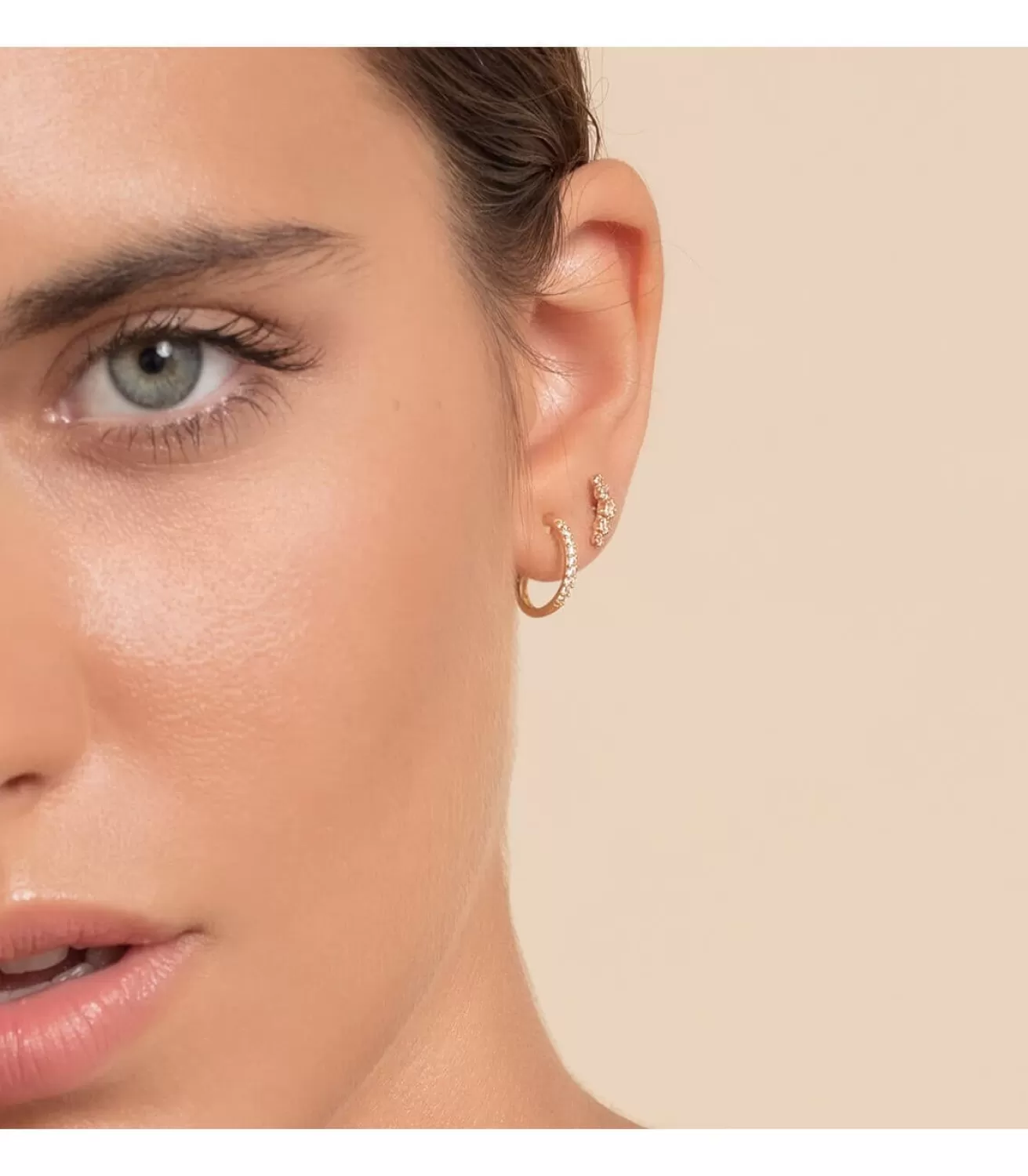 Pendientes Aros Piedras Oro Amarillo 18K<Alda Joyeros Cheap