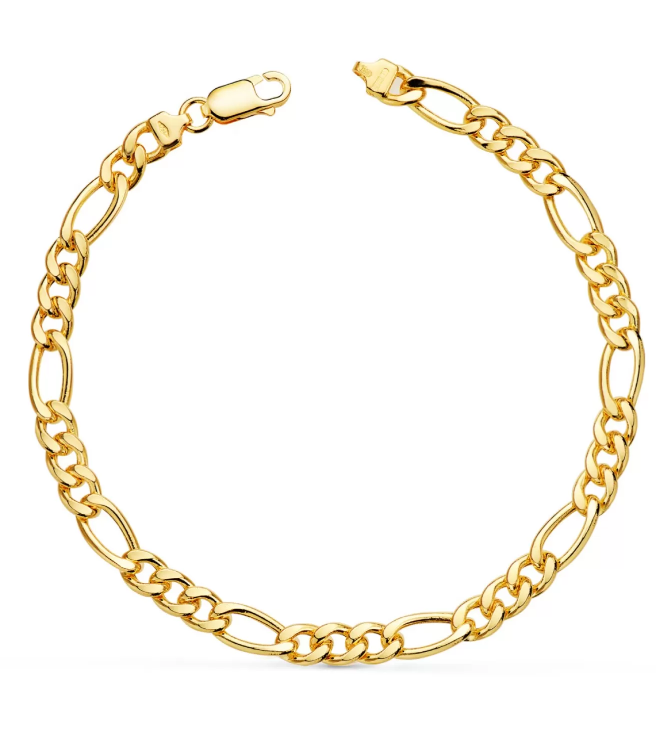 Pulsera Figaro Oro 18 K 21 Cm 5 Mm<Alda Joyeros Discount