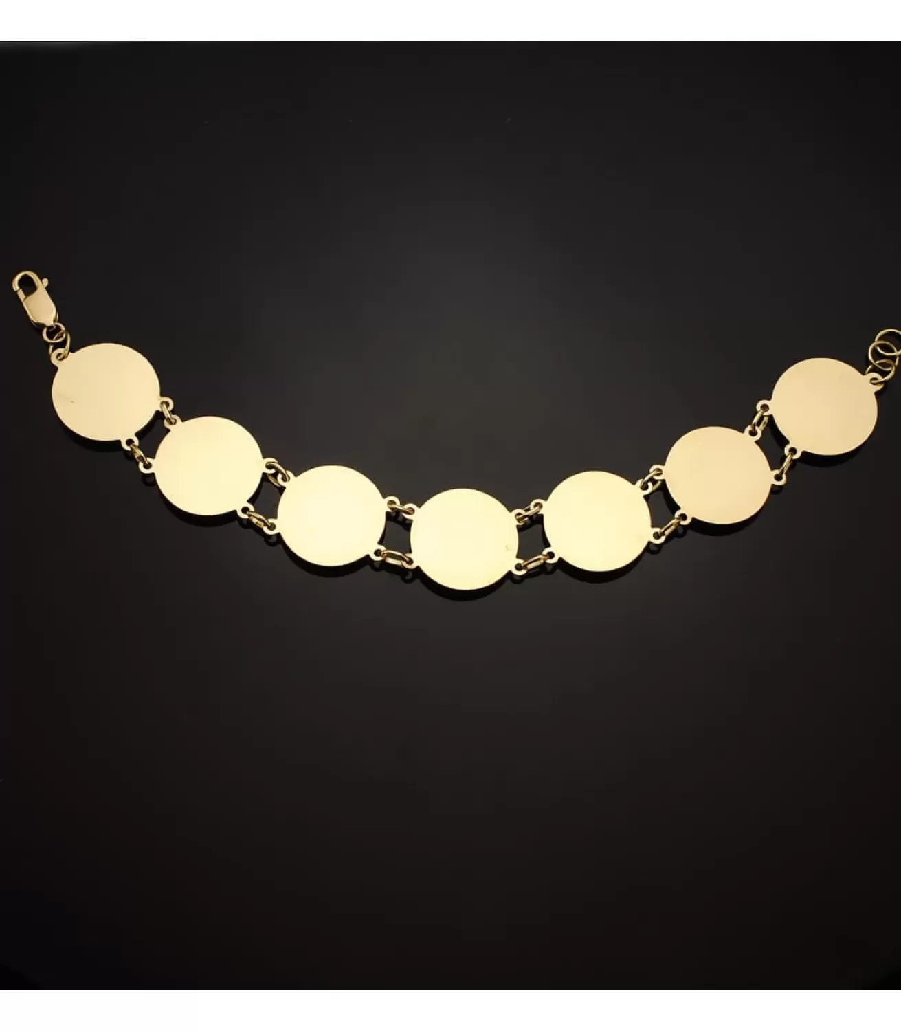 Pulsera Medusa Oro Bicolor 18 K 21,5 Cm<Alda Joyeros Sale
