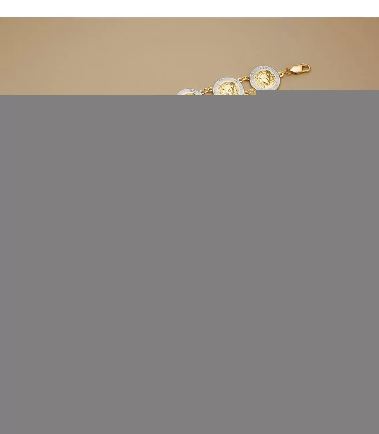 Pulsera Medusa Oro Bicolor 18 K 21,5 Cm<Alda Joyeros Sale
