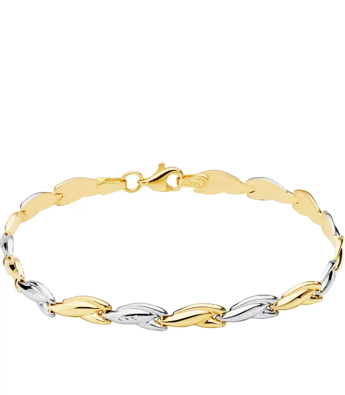 Pulsera Mujer Dakar Oro Bicolor 18K<Alda Joyeros Store