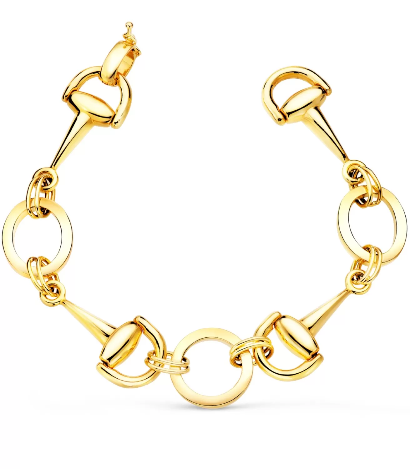 Pulsera Mujer Estribos Oro Amarillo 18K<Alda Joyeros Hot