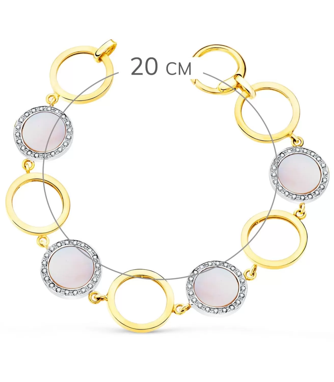 Pulsera Mujer Oro Bicolor 18K Hechizo<Alda Joyeros Fashion