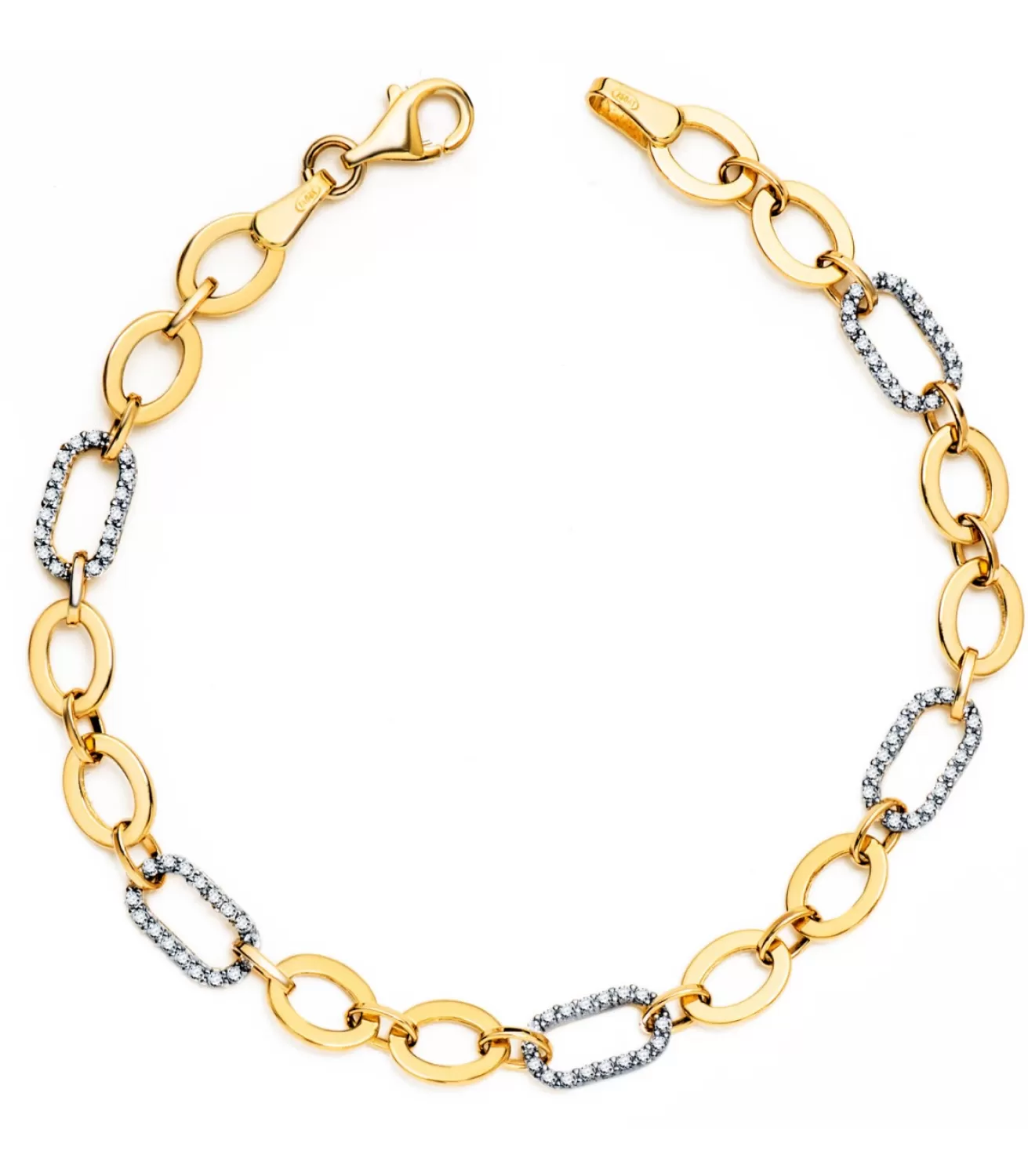 Pulsera Mujer Tetuan Oro Bicolor 18K<Alda Joyeros Store