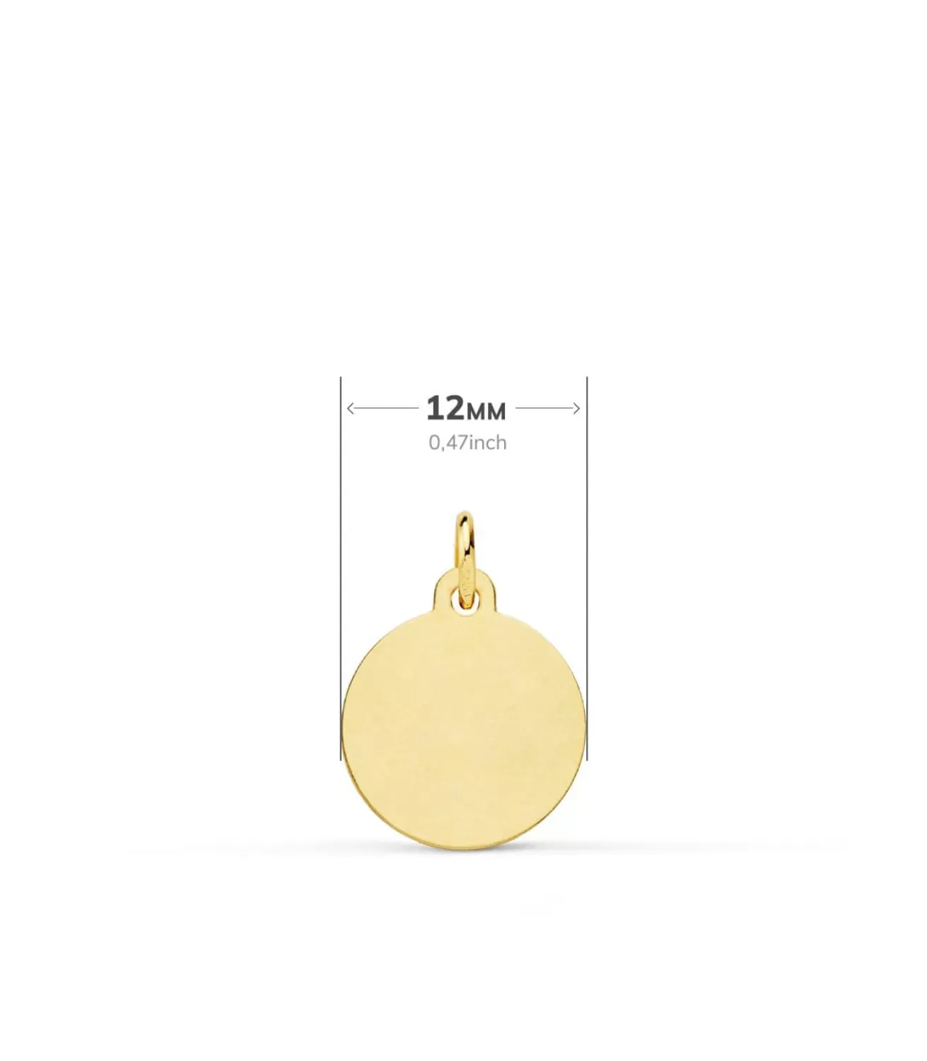 Sagrado Corazon De Jesus Bisel Oro 18K 12 Mm<Alda Joyeros Discount