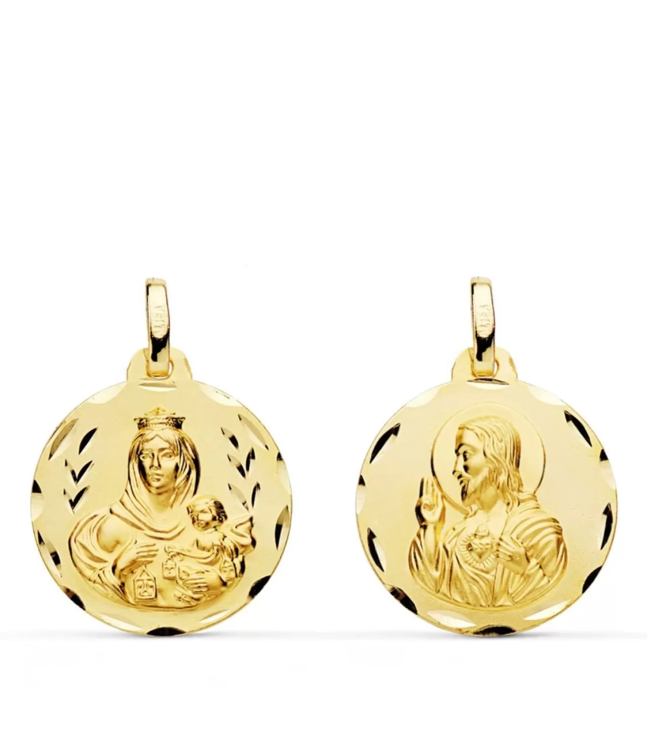 V. Carmen/Corazon De Jesus 9 Ktes 18 Mm<Alda Joyeros New